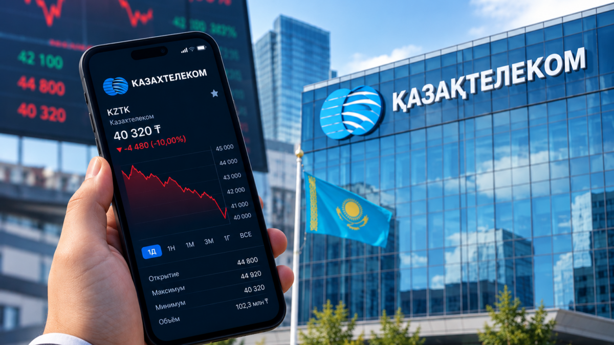 Казахтелеком, падение акций